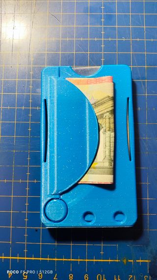 Tarjetero billetera con elevador