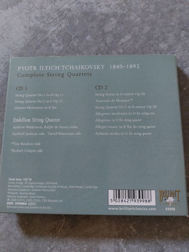 Tchaikovsky. Complete string quartets