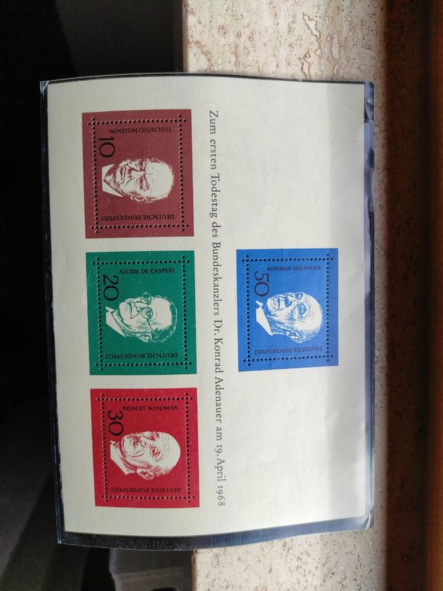 Francobolli Germania Adenauer