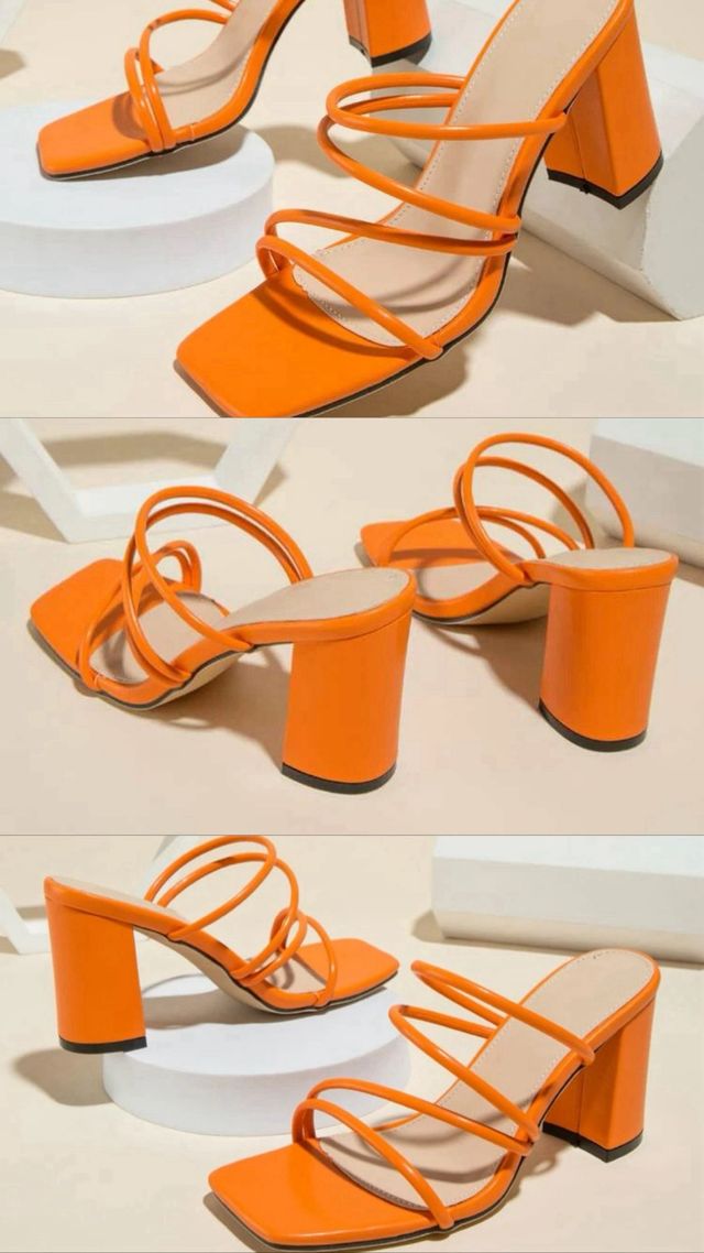 Tacones naranjas