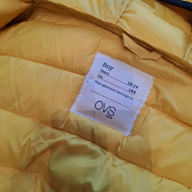 Giacca imbottita gialla OVS. 13-14 anni, 164 cm