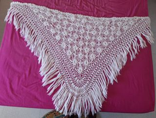 Toquilla crochet lana años 50 hecha a mano