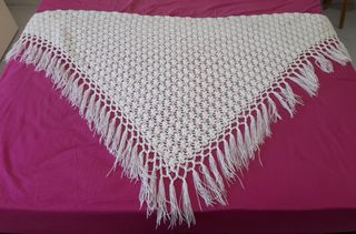 Toquilla crochet lana años 50 hecha a mano