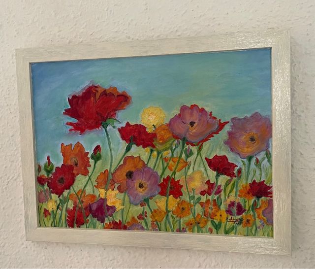 Bella pittura a olio dipinta a mano