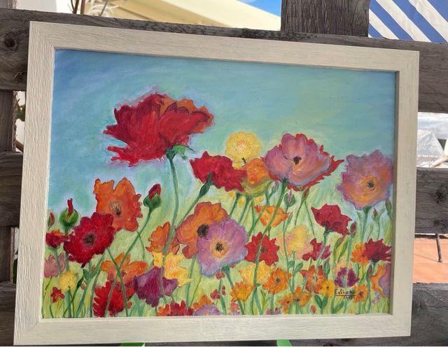 Bella pittura a olio dipinta a mano