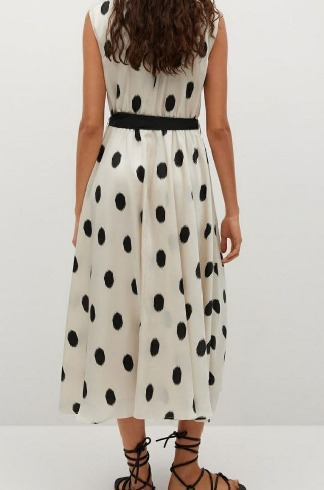 Vestido lunares Mango