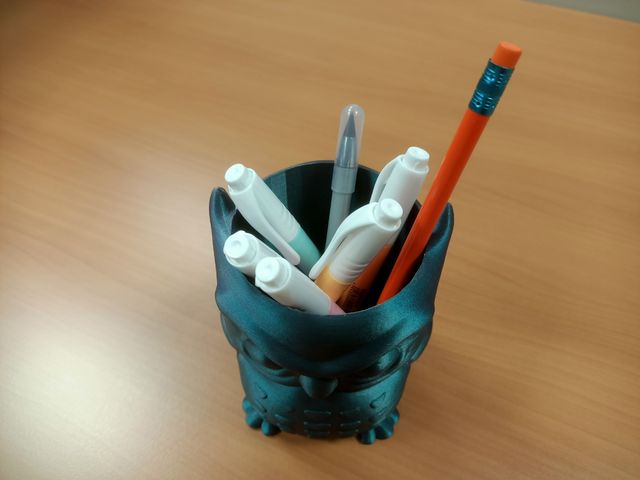 Buho impreso en 3D