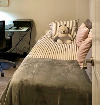 Funda nórdico de Ikea y manta pie de cama