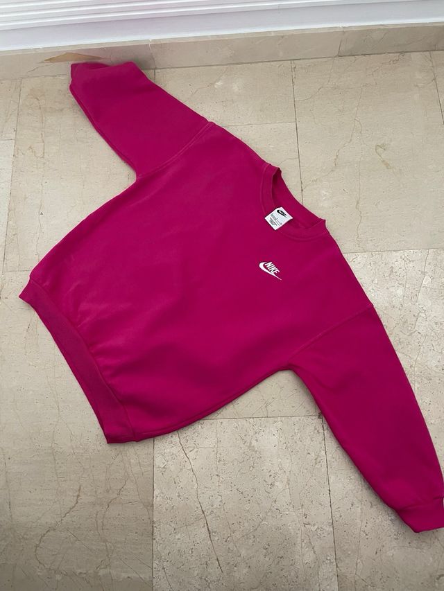 Sudadera Niña Nike original fucsia