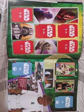 Album y cartas Star Wars Carrefour