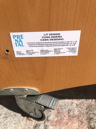 OPORTUNIDAD: Cuna robusta de madera Prénatal.