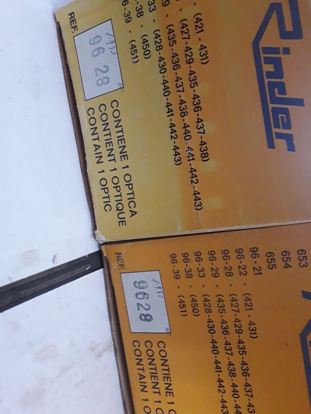 Juego ópticas de faros delanteros Rin