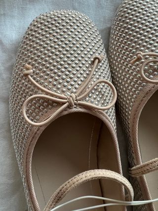 Bailarinas de niña T31 rosa nuevas con etiquetas