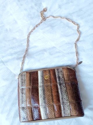 Bolso de piel vintage de cocodrilo Esteve
