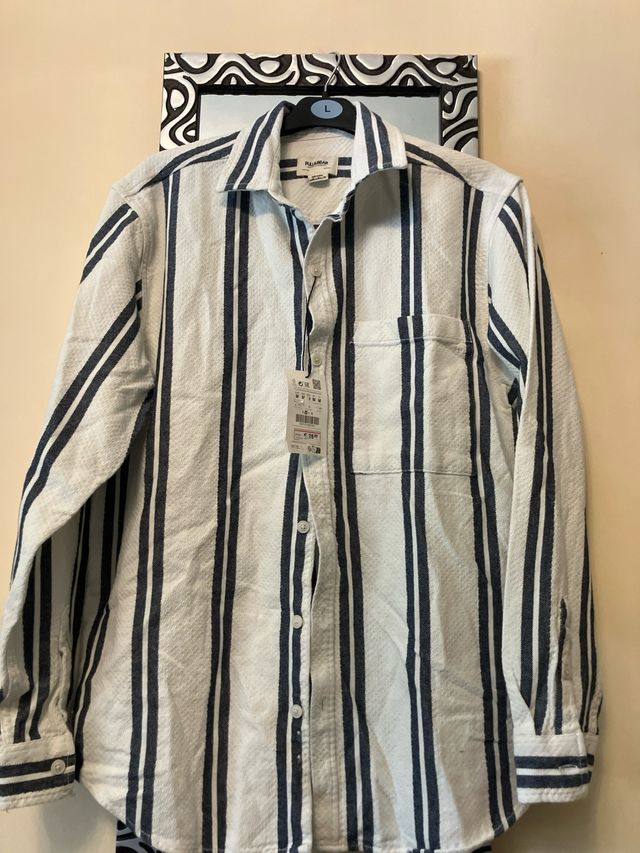 Sobrecamisa de p&b rayas