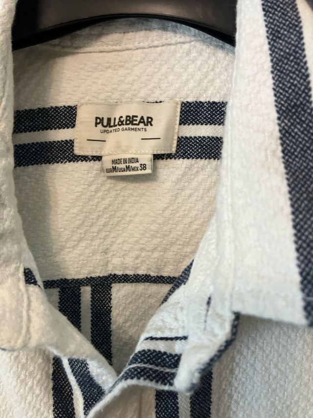 Sobrecamisa de p&b rayas