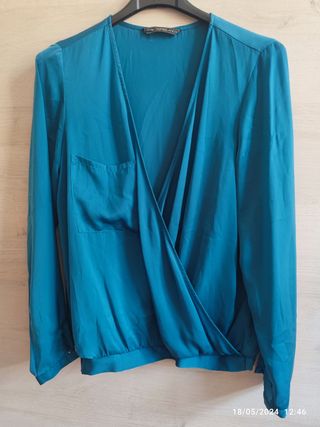 Blusa azul mujer talla 38-40