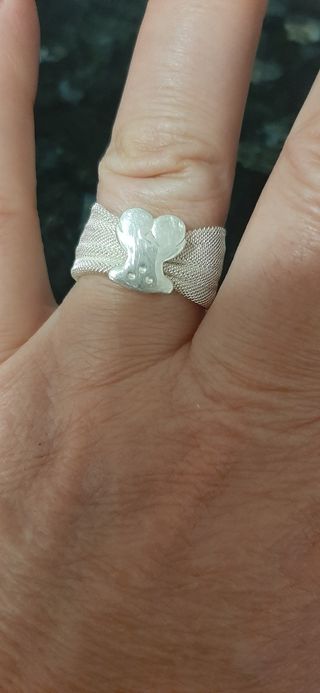 Anillo malla oso tous