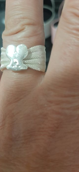 Anillo malla oso tous