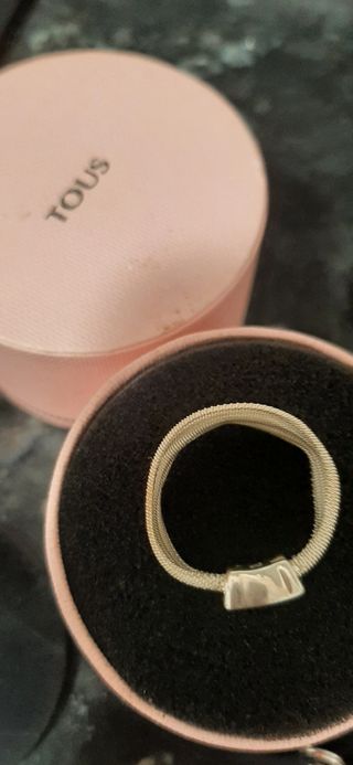 Anillo malla oso tous