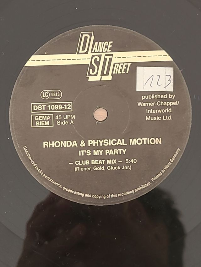 vinilo original Rhonda& Physical motion