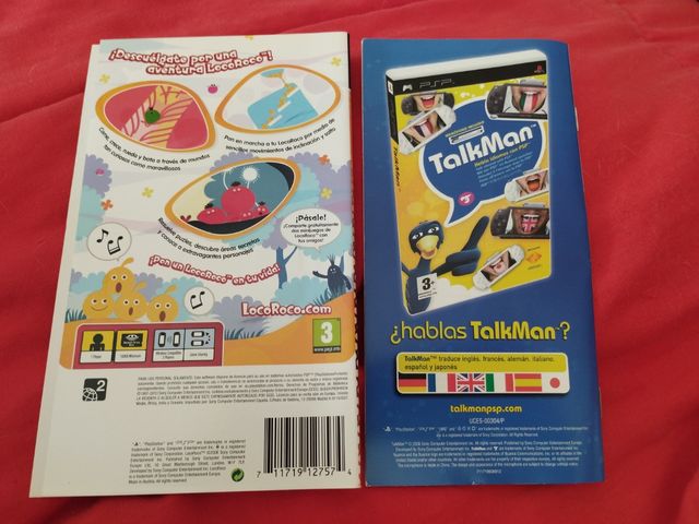 Loco Roco PSP - Copertina e istruzioni 