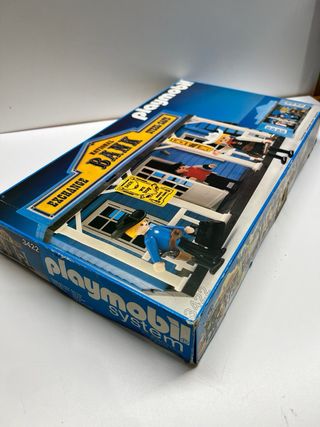 PLAYMOBIL 3422 ANTIGUO Banco Bank Casa Oeste Western West Oficina