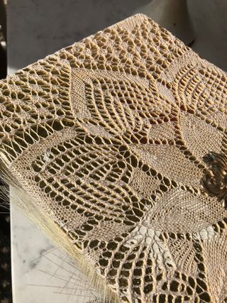 Scatola di legno decorata