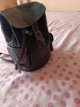 Mochila de cuero