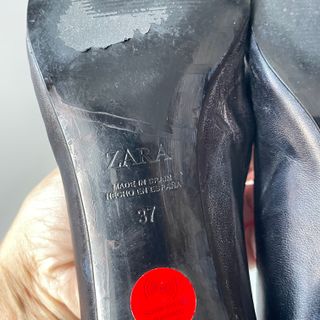zara zapatos negro talla 37