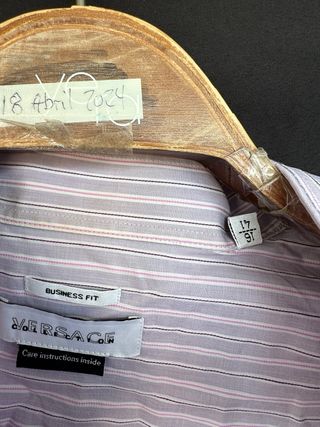 VERSACE BUSINESS camisa a rayas talla 16 - 41