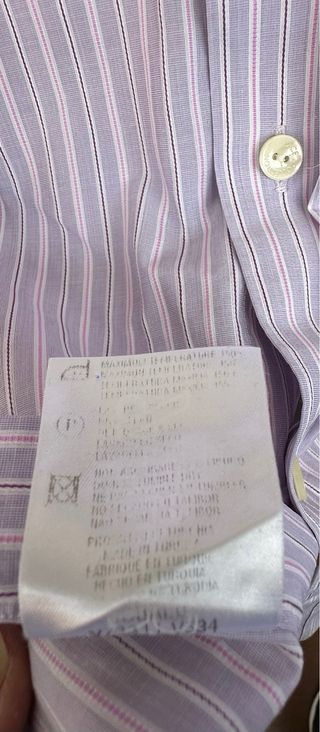 VERSACE BUSINESS camisa a rayas talla 16 - 41