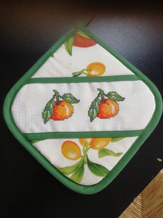 Grembiule con pettorina più presina