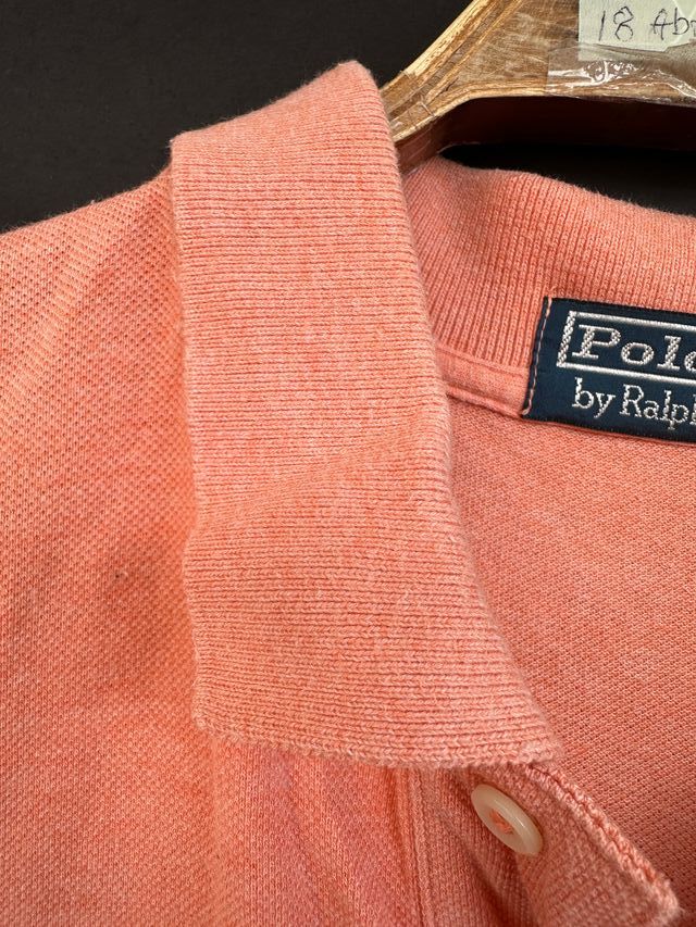 RALPH LAUREN polo naranja claro m/corta talla L