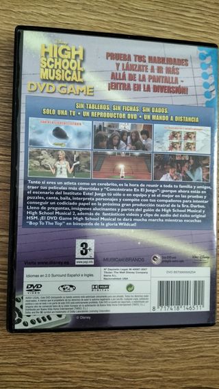 DVD INTERACTIVO DE HIGH SCHOOL MUSICAL