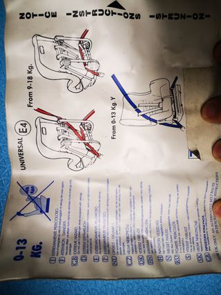 Silla de coche Chicco Universal tipo 0 y 1