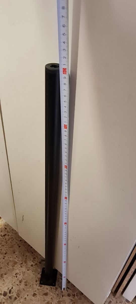 Pata metalica redonda 80 cms