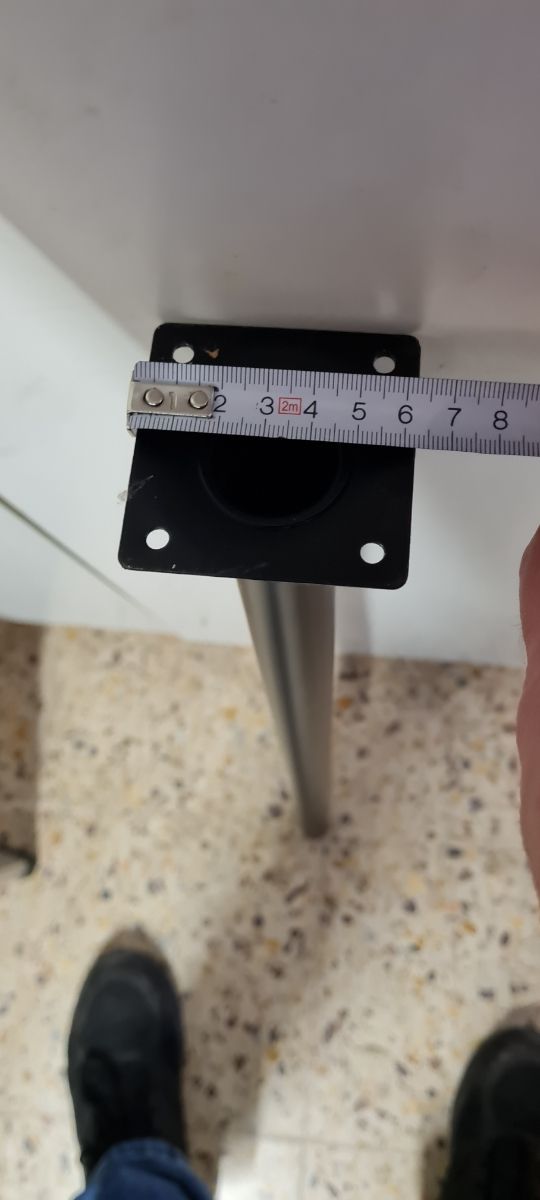 Pata metalica redonda 80 cms