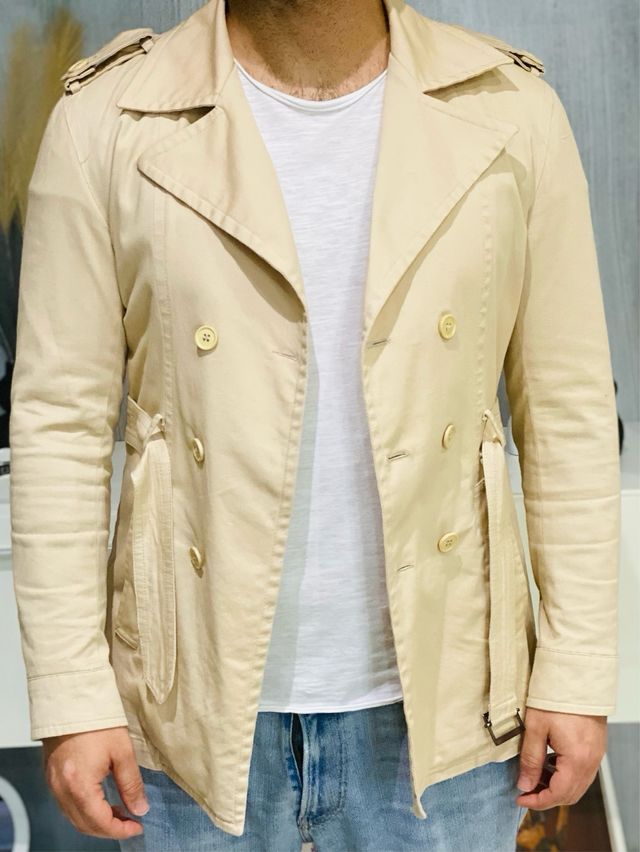 Trench Uomo “Eugenio Sorrentino” Beige TG46 cotone