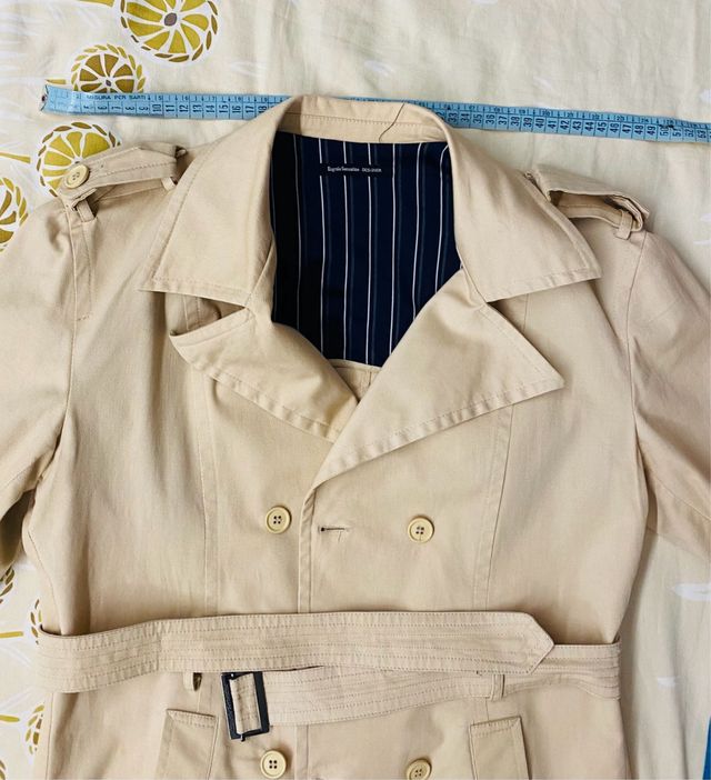 Trench Uomo “Eugenio Sorrentino” Beige TG46 cotone