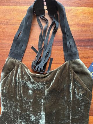 Vestido terciopelo de seda Esencial