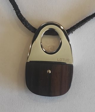 Colgante Lotus madera acero