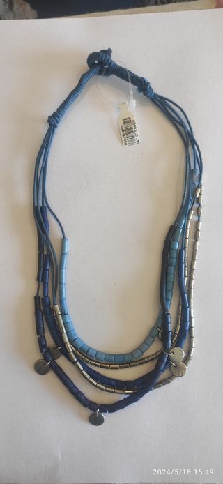 Colgante Biju Brigitte, azul