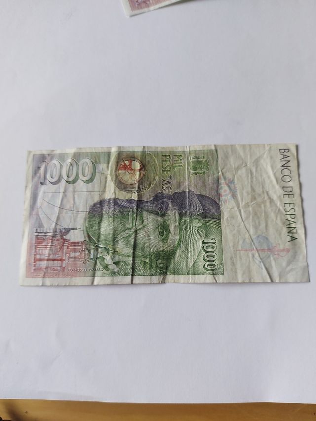 BILLETE 1000 PESETAS 1992 SERIE 6J CORTES