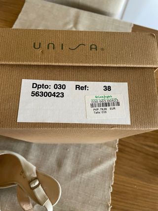 Zapatos Unisa talla 38