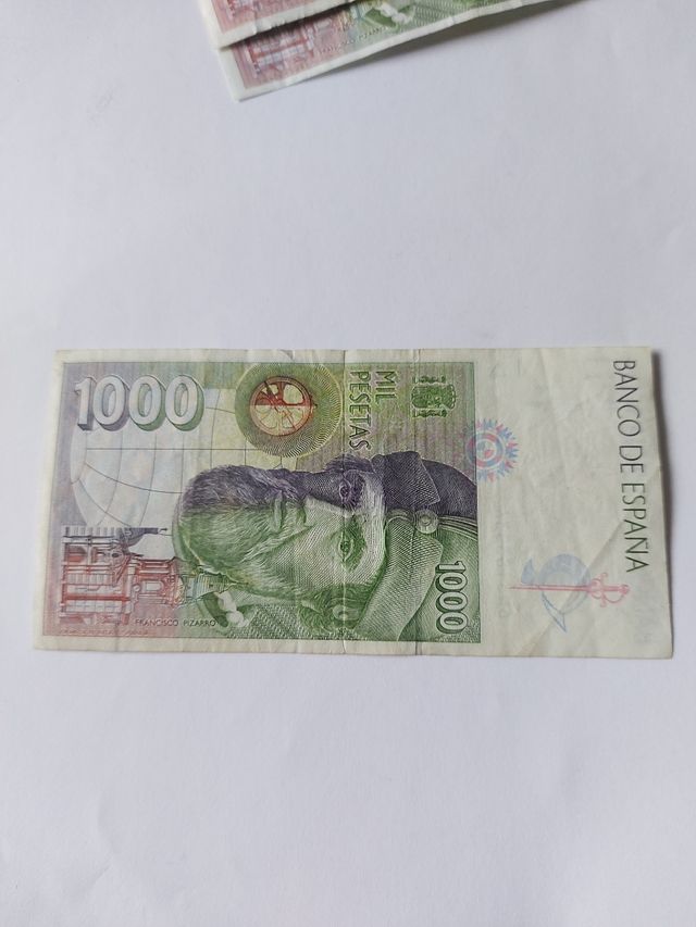 BILLETE 1000 PESETAS 1992 SERIE 6N CORTES