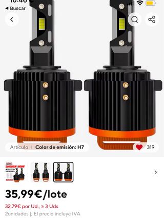 Led volkswagen h7 nuevas