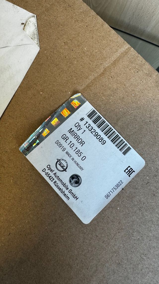 Retrovidor derecho opel insignia original