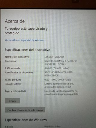 Laptop Envidia Geforce GTX Nitro 5 i7 di ottava generazione