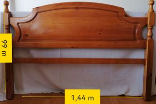 Oferta Cabecero Matrimonio Madera Maciza.